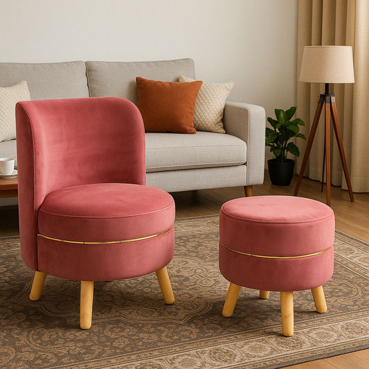 Ottoman PuffBudy- Chair and Stool Combo